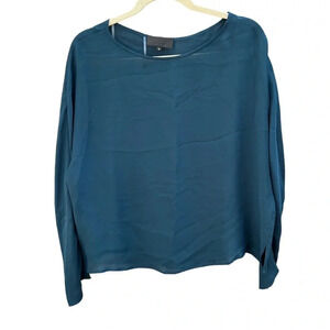NILI LOTAN SILK SHEER BLOUSE